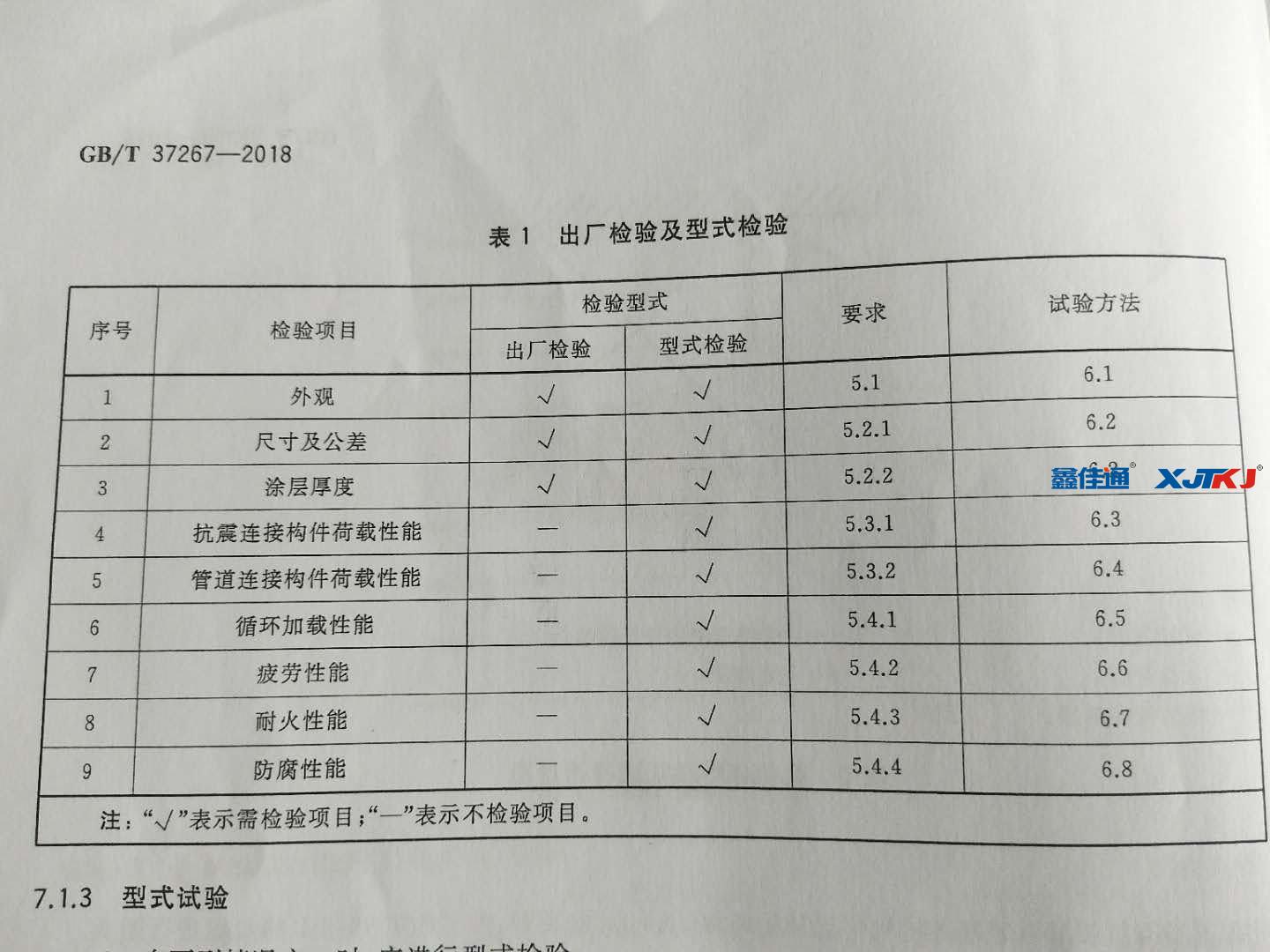 抗震支架型检项目